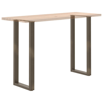 Barbordsben U-formade 2 st naturstål 40x(110-111) cm stål