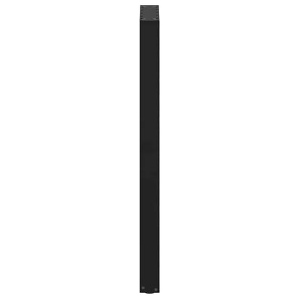 Barbordsben U-formade 2 st svarta 50x(110-111) cm stål