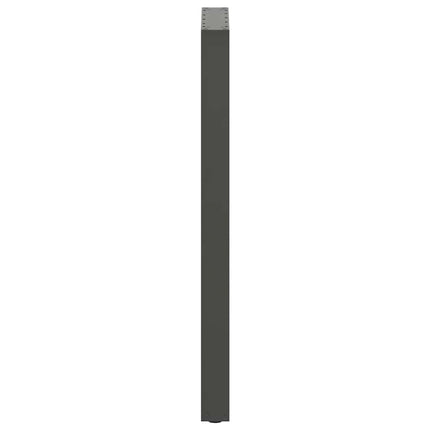 Barbordsben U-formade 2 st antracit 50x(110-111) cm stål