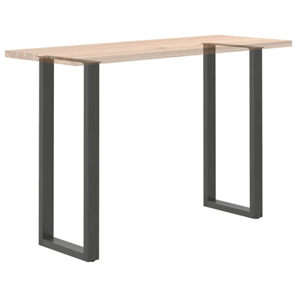 Barbordsben U-formade 2 st antracit 50x(110-111) cm stål