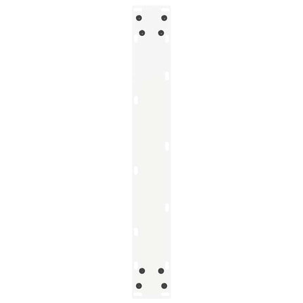 Barbordsben U-formade 2 st vita 60x(110-111) cm stål