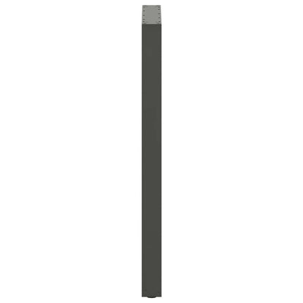 Barbordsben U-formade 2 st antracit 60x(110-111) cm stål