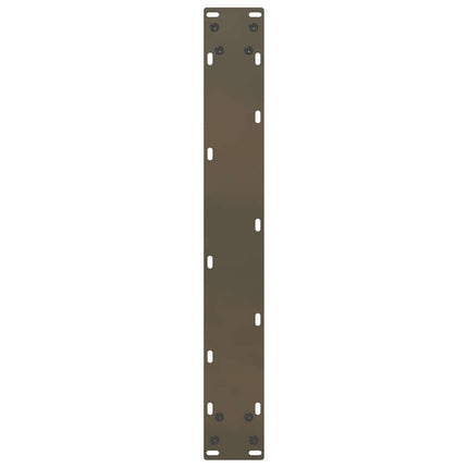 Barbordsben U-formade 2 st naturstål 60x(110-111) cm stål