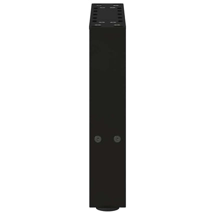 Soffbordsben svarta 2 st 30x(30-31) cm stål