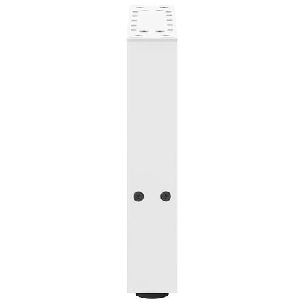 Soffbordsben vita 2 st 30x(30-31) cm stål