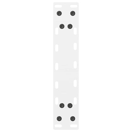 Soffbordsben vita 2 st 30x(30-31) cm stål