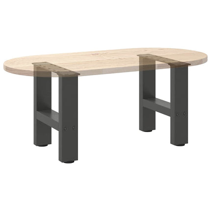 Soffbordsben antracit 2 st 30x(30-31) cm stål