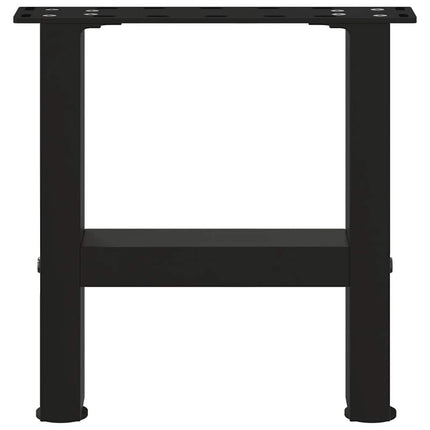 Soffbordsben svarta 2 st 40x(30-31) cm stål
