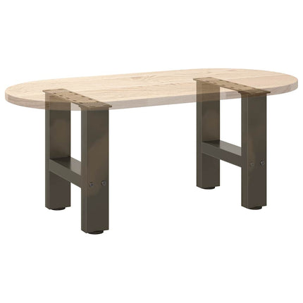Soffbordsben naturstål 2 st 40x(30-31) cm stål