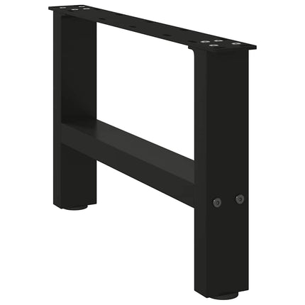 Soffbordsben svarta 2 st 50x(30-31) cm stål