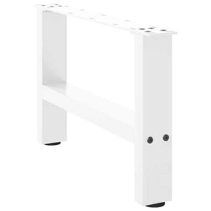 Soffbordsben vita 2 st 50x(30-31) cm stål