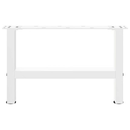 Soffbordsben vita 2 st 50x(30-31) cm stål