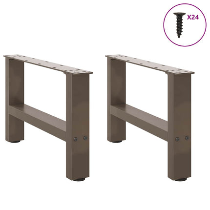 Soffbordsben naturstål 2 st 50x(30-31) cm stål