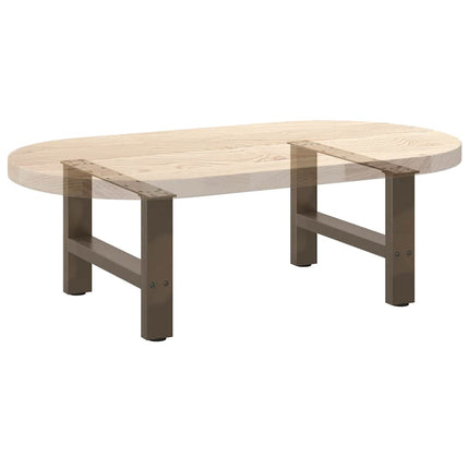 Soffbordsben naturstål 2 st 50x(30-31) cm stål