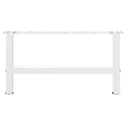 Soffbordsben vita 2 st 60x(30-31) cm stål