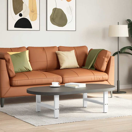 Soffbordsben vita 2 st 60x(30-31) cm stål