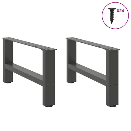 Soffbordsben antracit 2 st 60x(30-31) cm stål