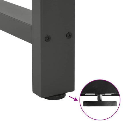 Soffbordsben antracit 2 st 70x(30-31) cm stål