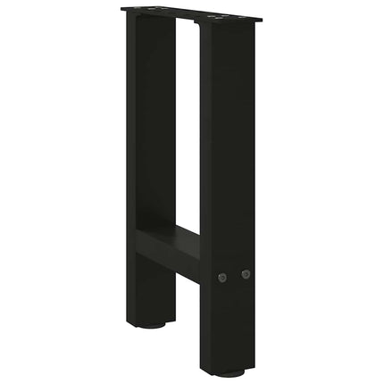 Soffbordsben svarta 2 st 28x(42-43) cm stål