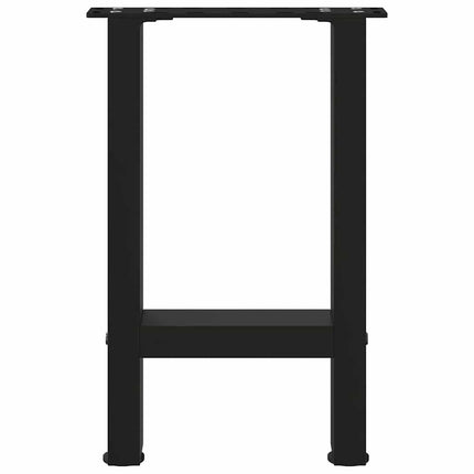 Soffbordsben svarta 2 st 28x(42-43) cm stål