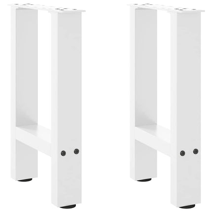 Soffbordsben vita 2 st 28x(42-43) cm stål