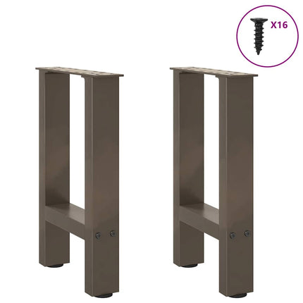 Soffbordsben naturstål 2 st 28x(42-43) cm stål