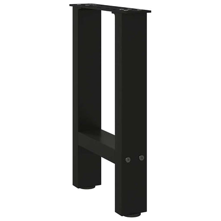 Soffbordsben svarta 2 st 38x(42-43) cm stål