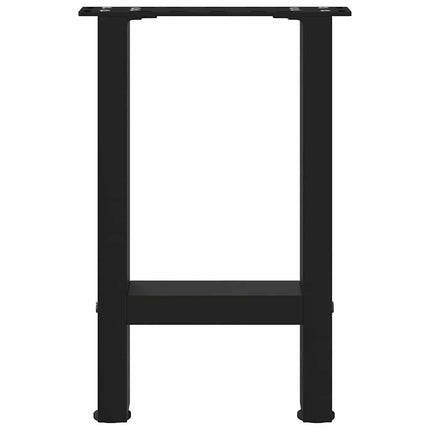 Soffbordsben svarta 2 st 38x(42-43) cm stål