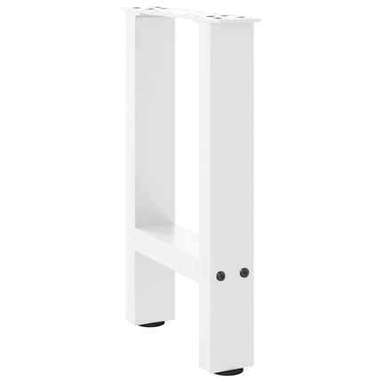 Soffbordsben vita 2 st 38x(42-43) cm stål