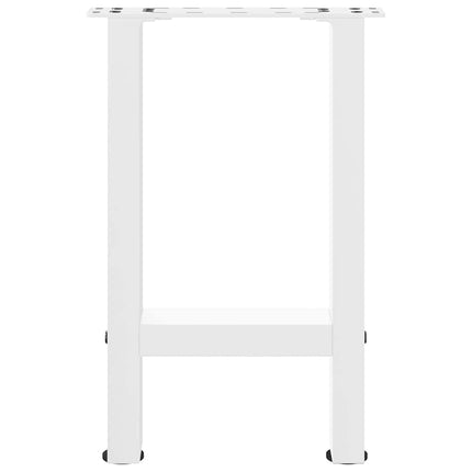 Soffbordsben vita 2 st 38x(42-43) cm stål