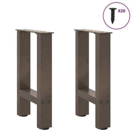 Soffbordsben naturstål 2 st 38x(42-43) cm stål