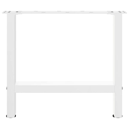 Soffbordsben vita 2 st 50x(42-43) cm stål
