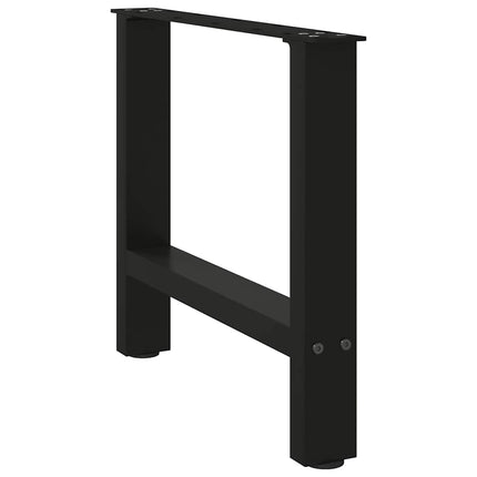 Soffbordsben svarta 2 st 60x(42-43) cm stål