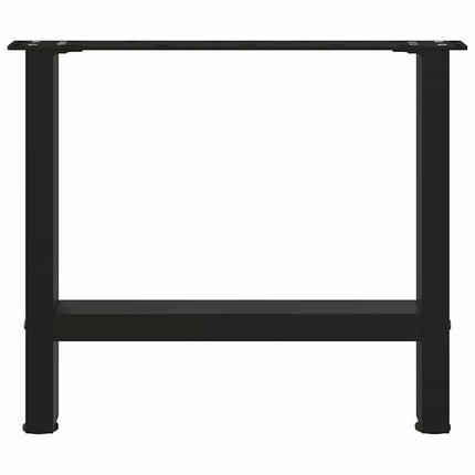 Soffbordsben svarta 2 st 60x(42-43) cm stål