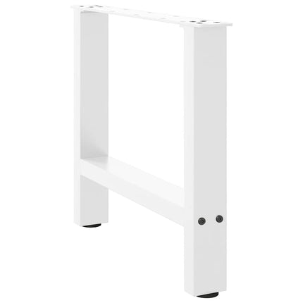 Soffbordsben vita 2 st 60x(42-43) cm stål