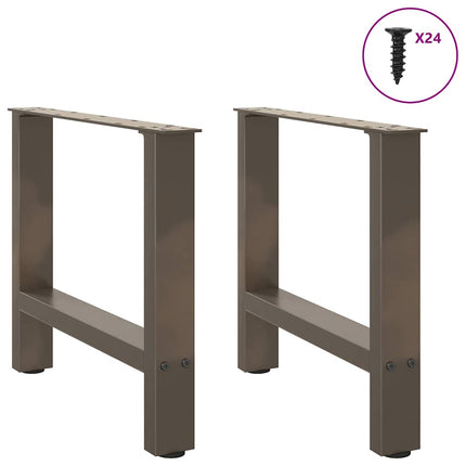 Soffbordsben naturstål 2 st 60x(42-43) cm stål