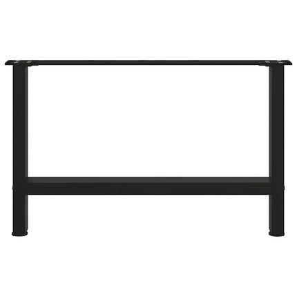 Soffbordsben svarta 2 st 70x(42-43) cm stål