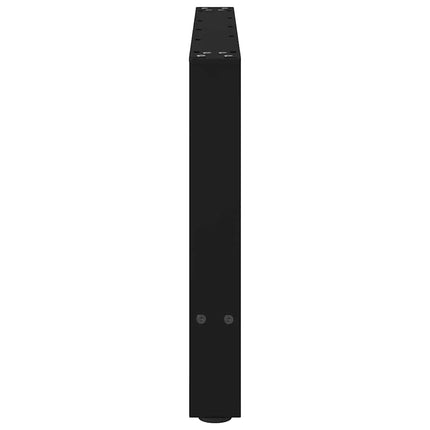 Soffbordsben svarta 2 st 70x(42-43) cm stål