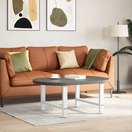 Soffbordsben vita 2 st 70x(42-43) cm stål