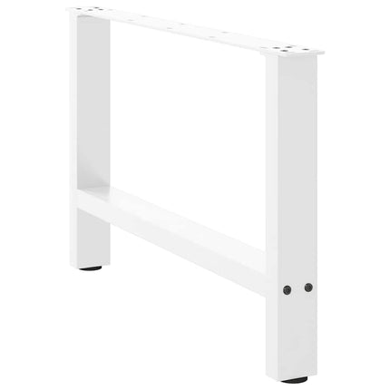 Soffbordsben vita 2 st 70x(42-43) cm stål