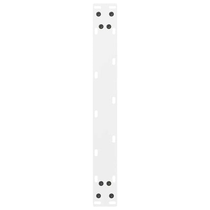 Soffbordsben vita 2 st 70x(42-43) cm stål