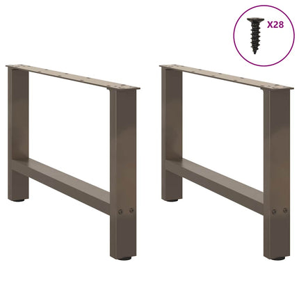Soffbordsben naturstål 2 st 70x(42-43) cm stål