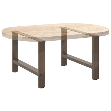 Soffbordsben naturstål 2 st 70x(42-43) cm stål