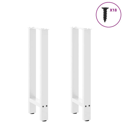 Konsolbordsben vita 2 st 28x(72-73) cm stål