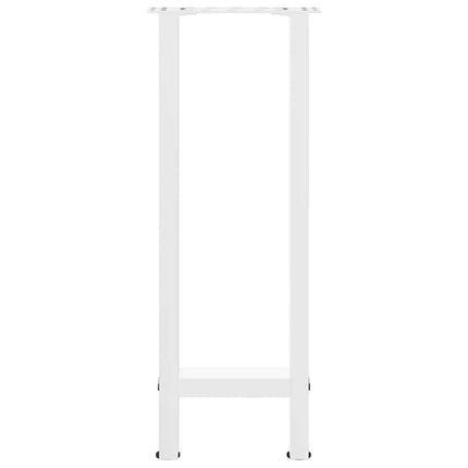 Konsolbordsben vita 2 st 38x(72-73) cm stål