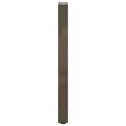 Konsolbordsben naturstål 2 st 38x(72-73) cm stål