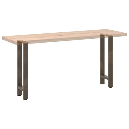 Konsolbordsben naturstål 2 st 38x(72-73) cm stål