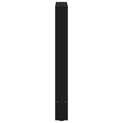 Matbordsben svarta 2 st 50x(72-73) cm stål
