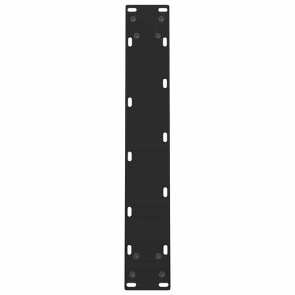 Matbordsben svarta 2 st 50x(72-73) cm stål
