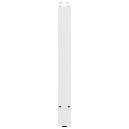 Matbordsben vita 2 st 50x(72-73) cm stål
